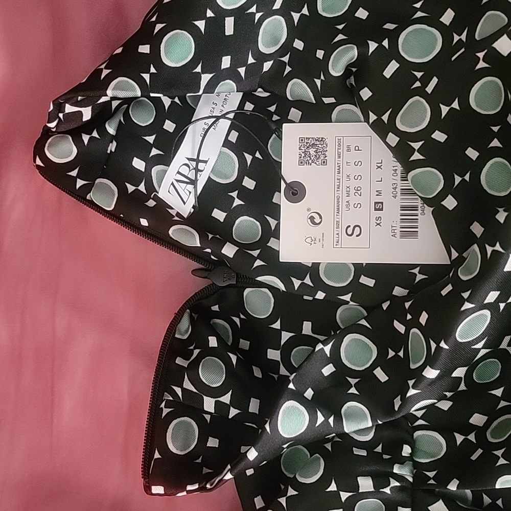 Zara Print Contemporary Long Sleeve Blouse FIRM PRICE - Picture 4 of 10